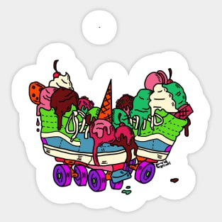 Ice Cream Trux (full color) Sticker